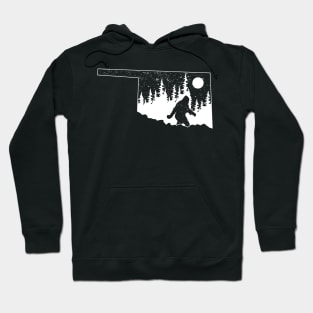 Bigfoot Oklahoma State Map Gifts Hoodie